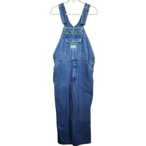 Liberty Light Stonewash Blue Denim Bib Overalls Suspender Strap Men Size 36 x 30